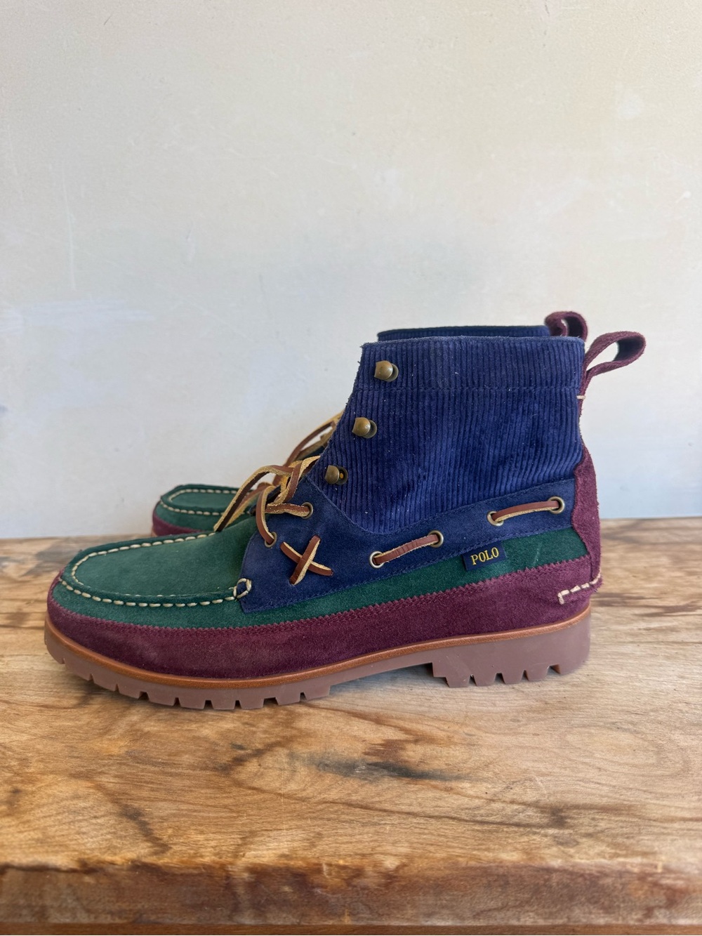 Polo Ralph Lauren Country Color-block Suede Ranger Chukka Boots Men’s 10 New Tag